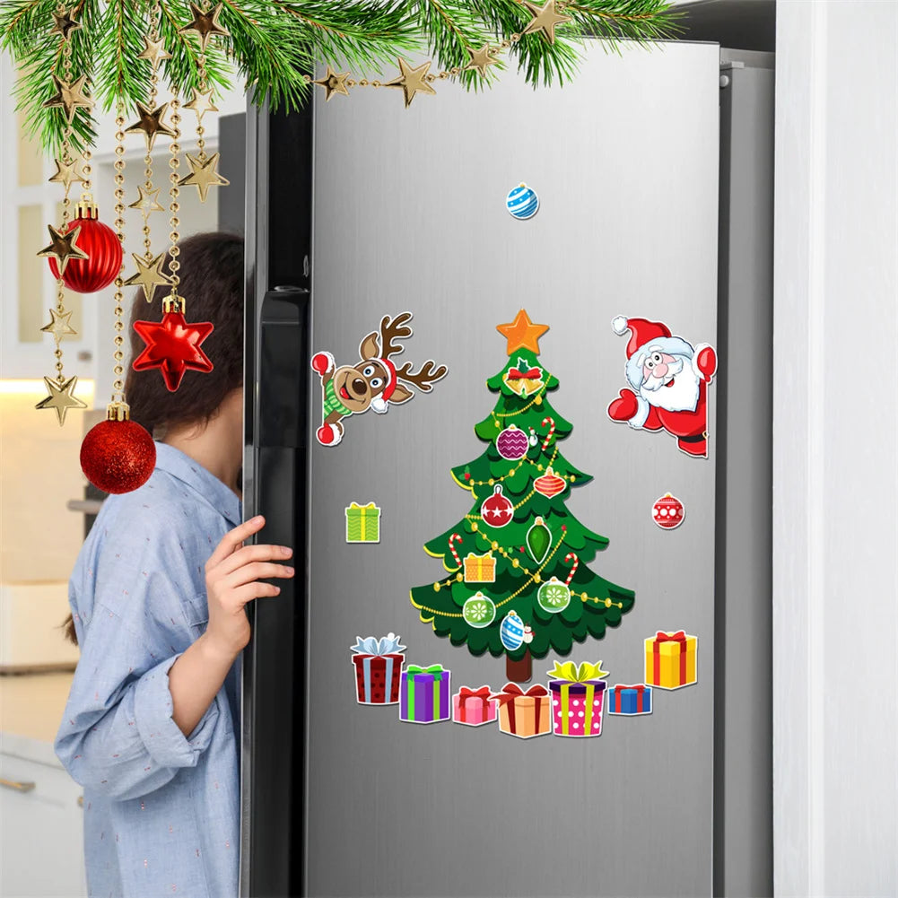 Christmas-themed Magnetic Stickers