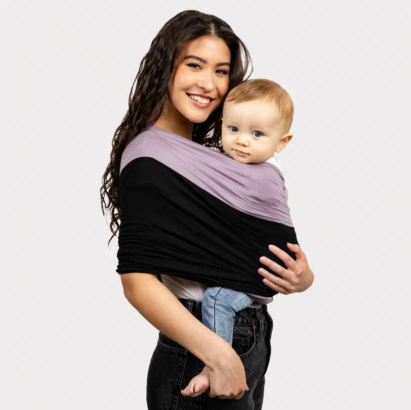 Two-tone cocoon baby carrier for a tender bond every day